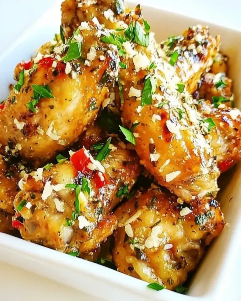 Homemade Baked Parmesan Garlic Chicken Wings photo