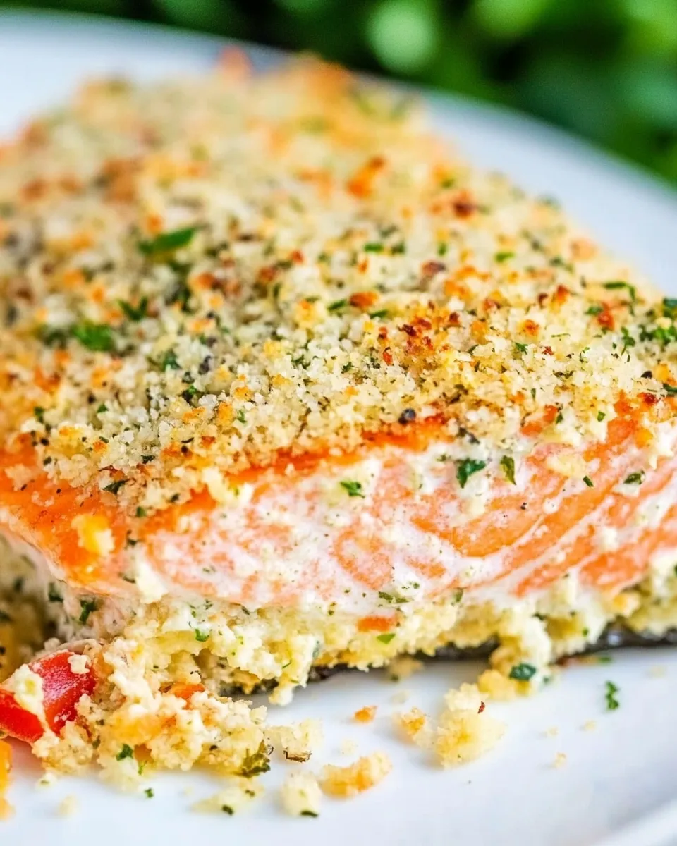 Classic Baked Salmon with Parmesan Herb Crust image