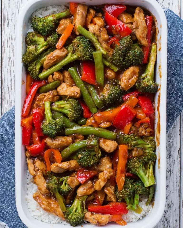 Homemade Baked Sweet Chili Chicken & Veggies recipe photo