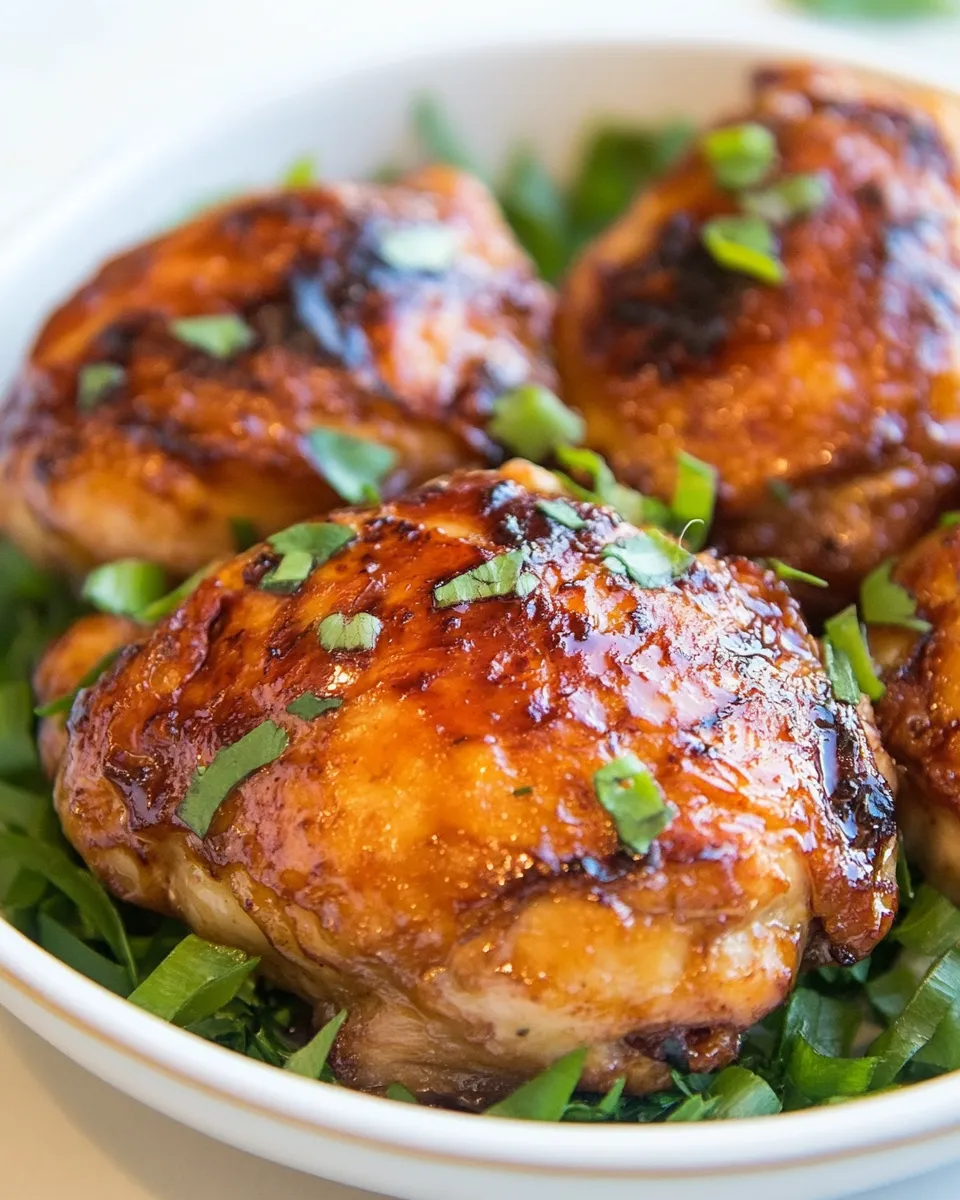 Easy Baked Teriyaki Chicken Thighs recipe photo