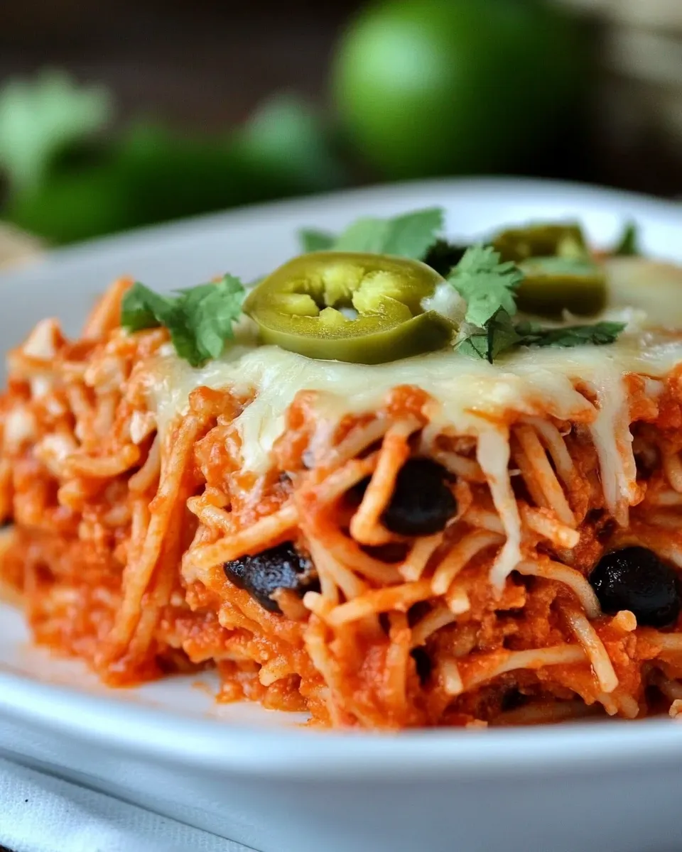 Homemade Baked Tex-Mex Spaghetti photo