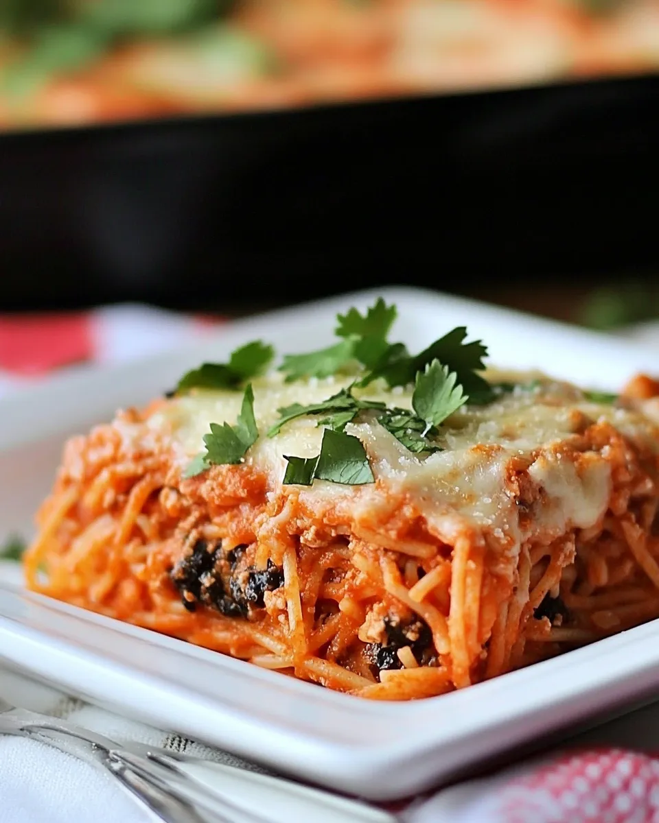 Classic Baked Tex-Mex Spaghetti image