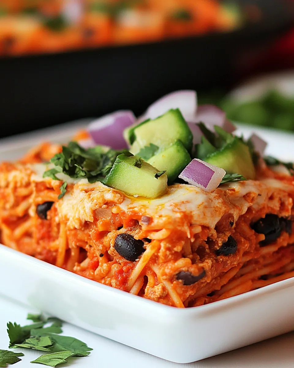 Easy Baked Tex-Mex Spaghetti recipe photo