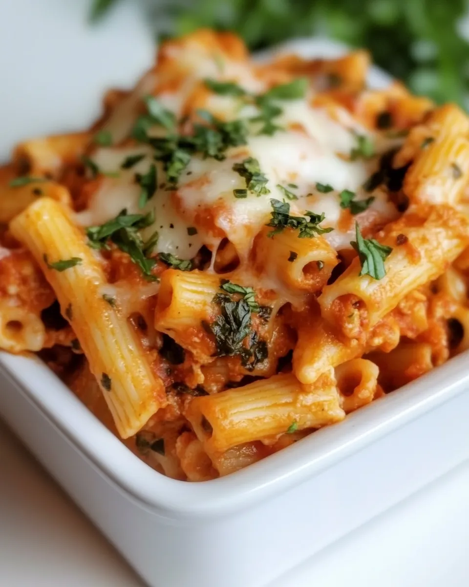 Delicious Baked Ziti with Chicken recipe image