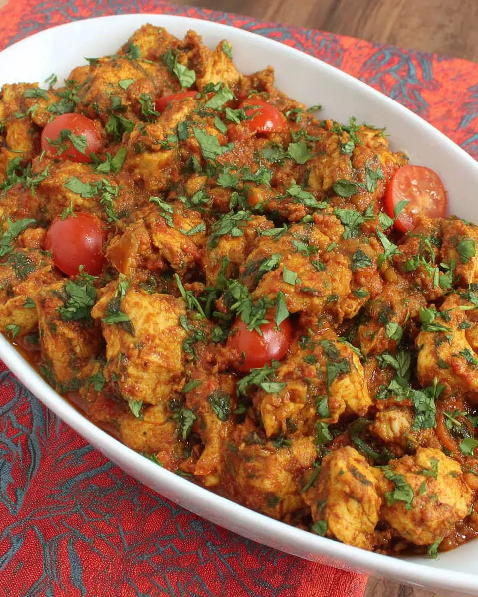 Delicious Balti Chicken plate image