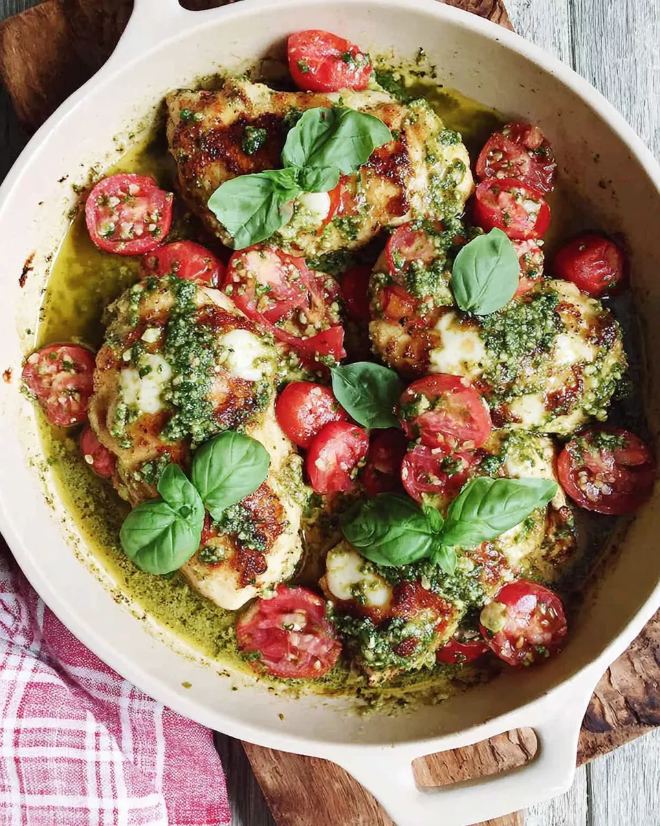 Classic Basil Pesto Chicken dish photo