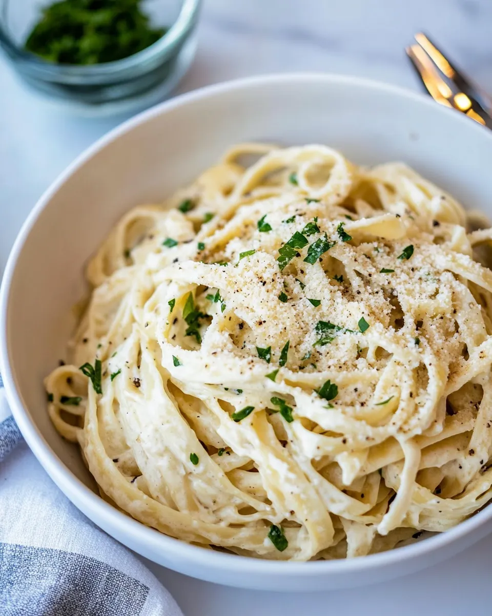 delicious Best Ever Fettuccine Alfredo dish photo