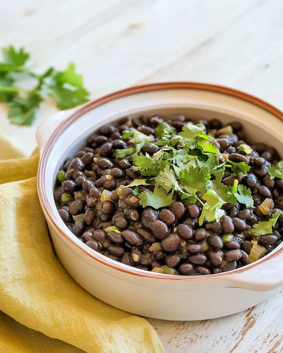 Delicious Black Beans dish photo