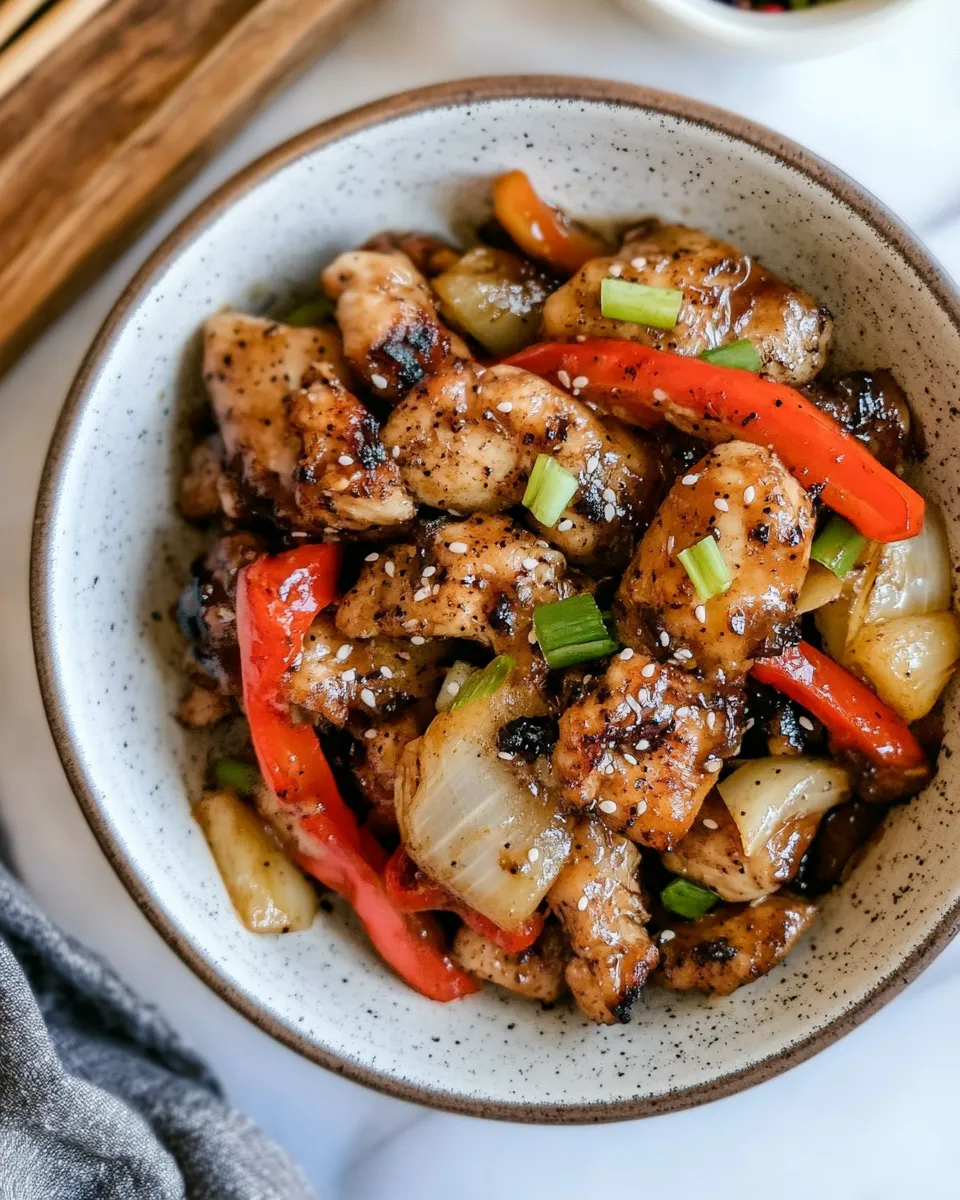 Easy Black Pepper Chicken recipe image