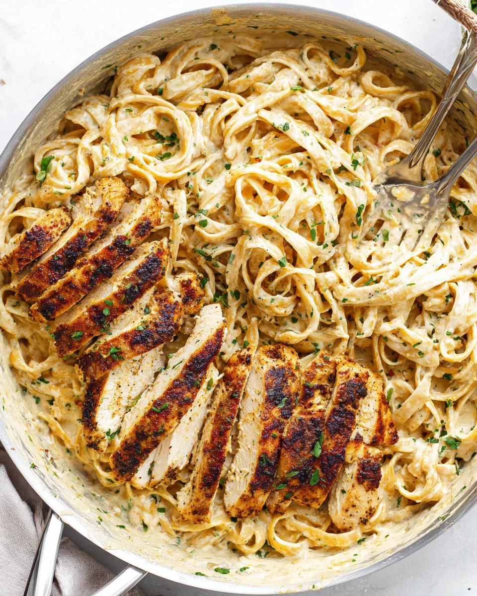 Delicious Blackened Chicken Alfredo Recipe recipe photo