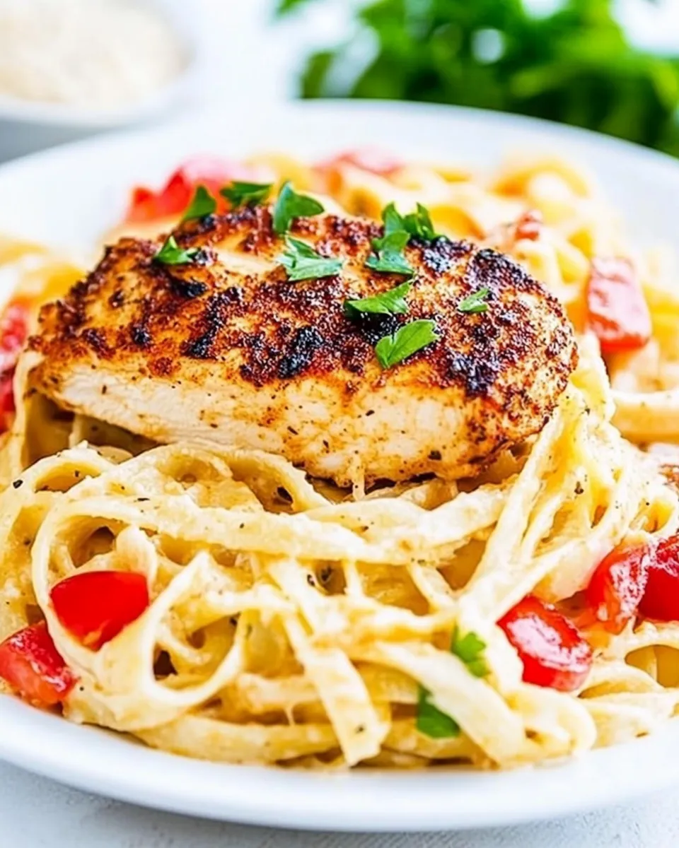 Classic Blackened Chicken Fettuccine image