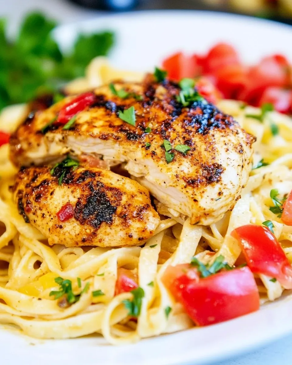 Easy Blackened Chicken Fettuccine recipe photo