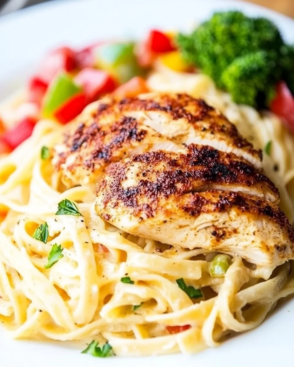 Delicious Blackened Chicken Fettuccine dish photo