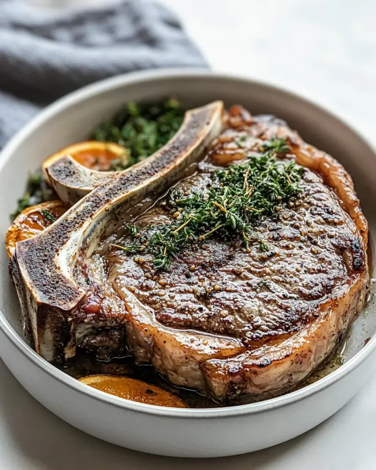 Homemade Bone In Ribeye Steak photo