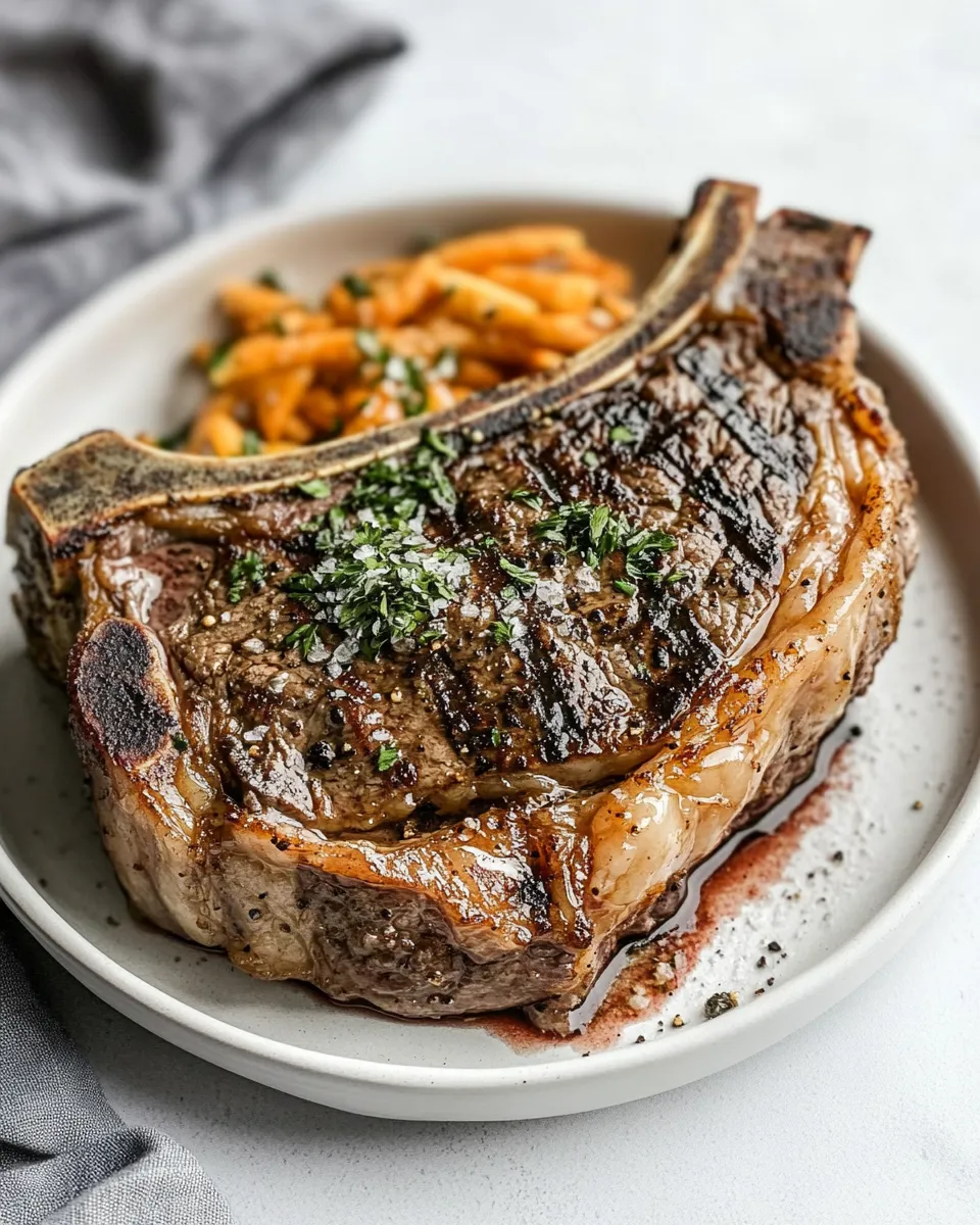 Delicious Bone In Ribeye Steak dish photo
