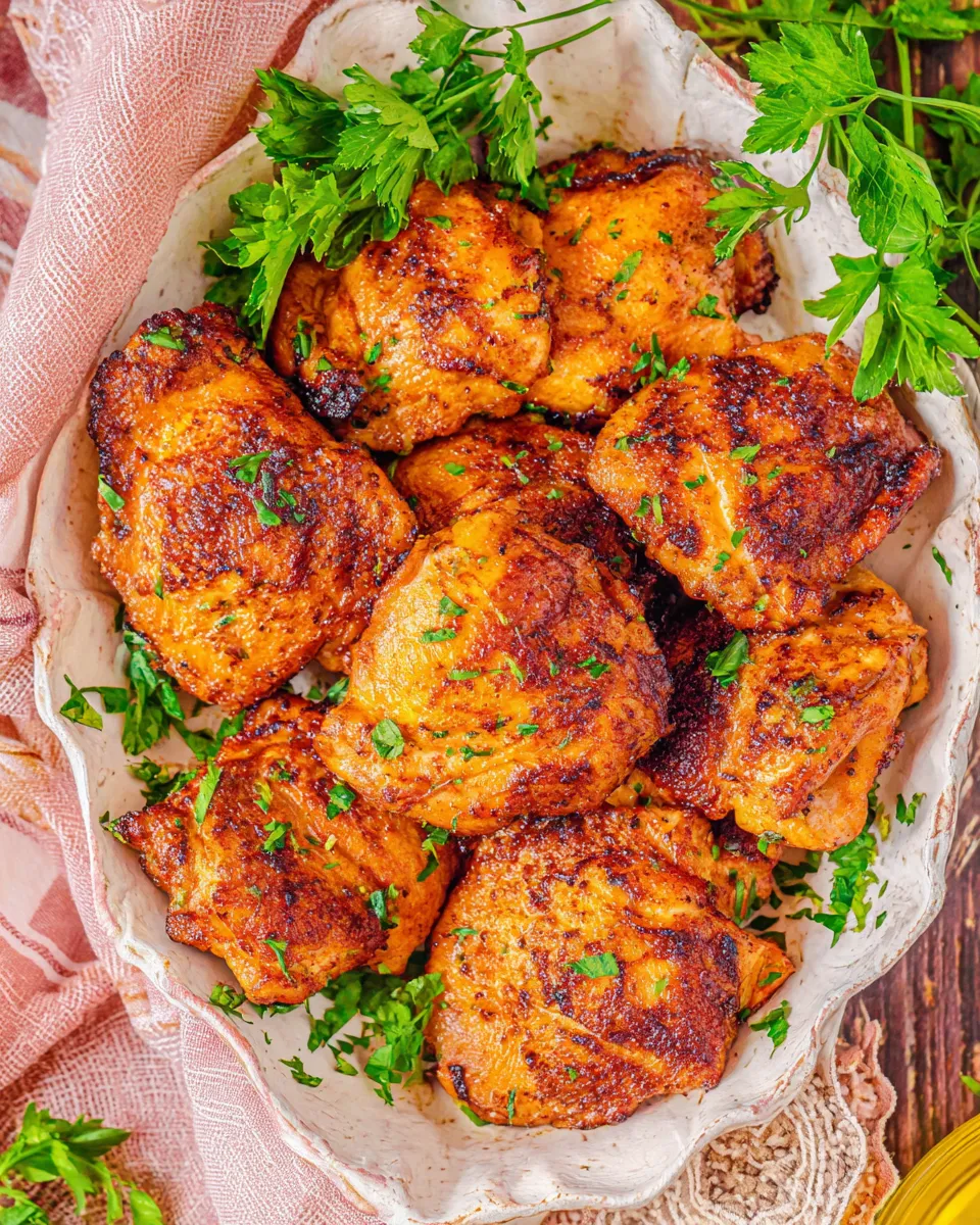 Homemade Boneless Air-Fryer Chicken Thighs photo