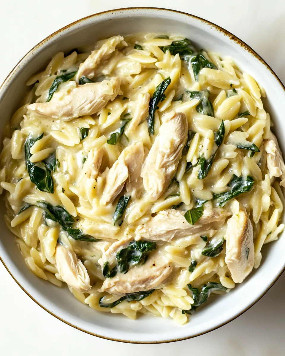 Delicious Boursin Orzo with Chicken dish photo