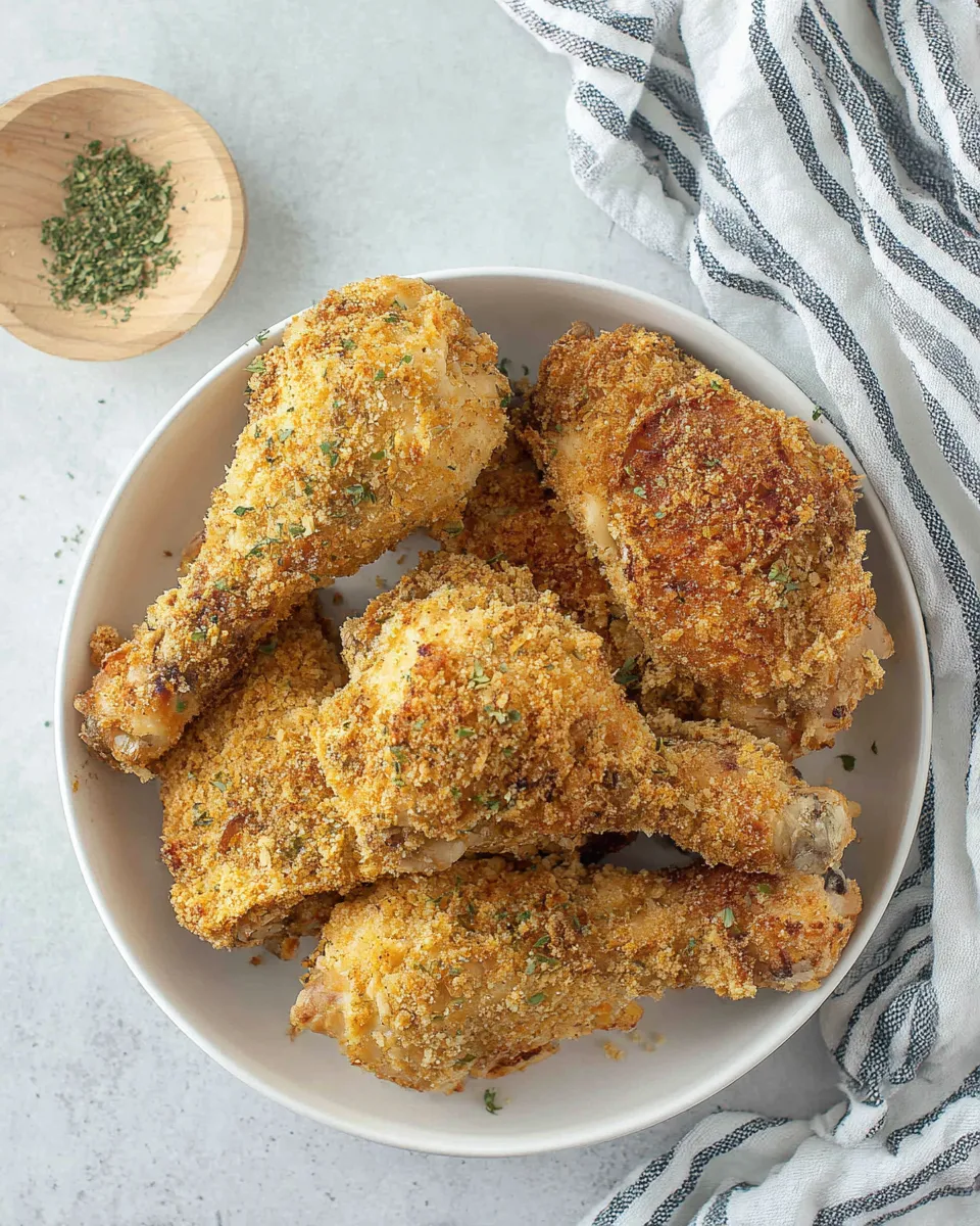Classic Breaded Chicken Drumsticks dish photo