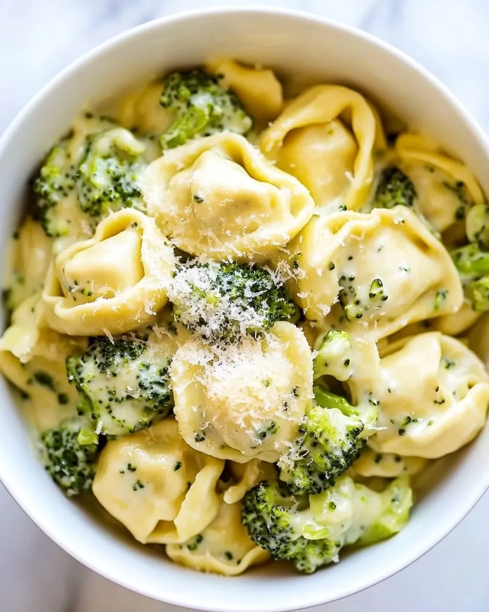 Delicious Broccoli Alfredo Tortellini Recipe dish photo
