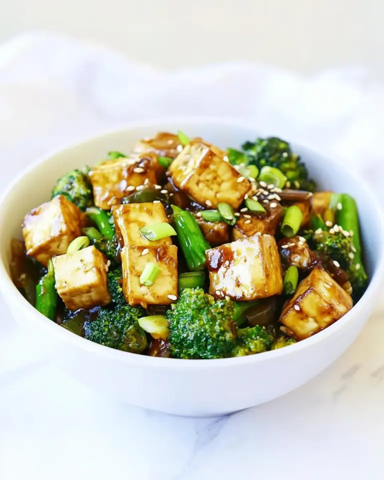 Homemade Broccoli Stir Fry with Crispy Tofu photo