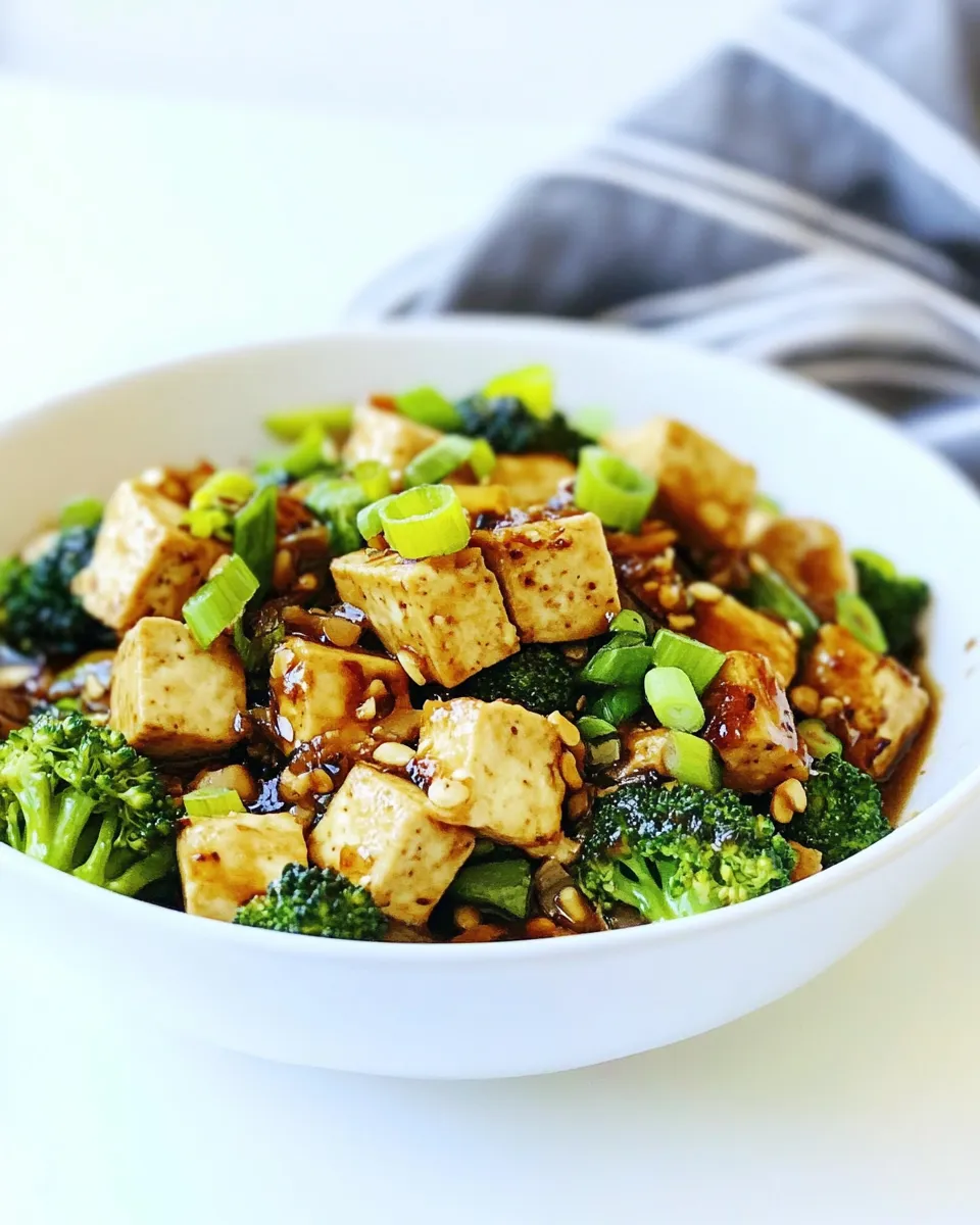 Classic Broccoli Stir Fry with Crispy Tofu image
