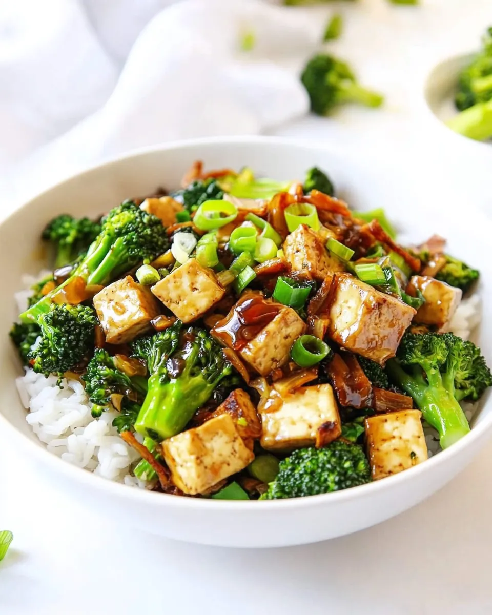 Easy Broccoli Stir Fry with Crispy Tofu recipe photo