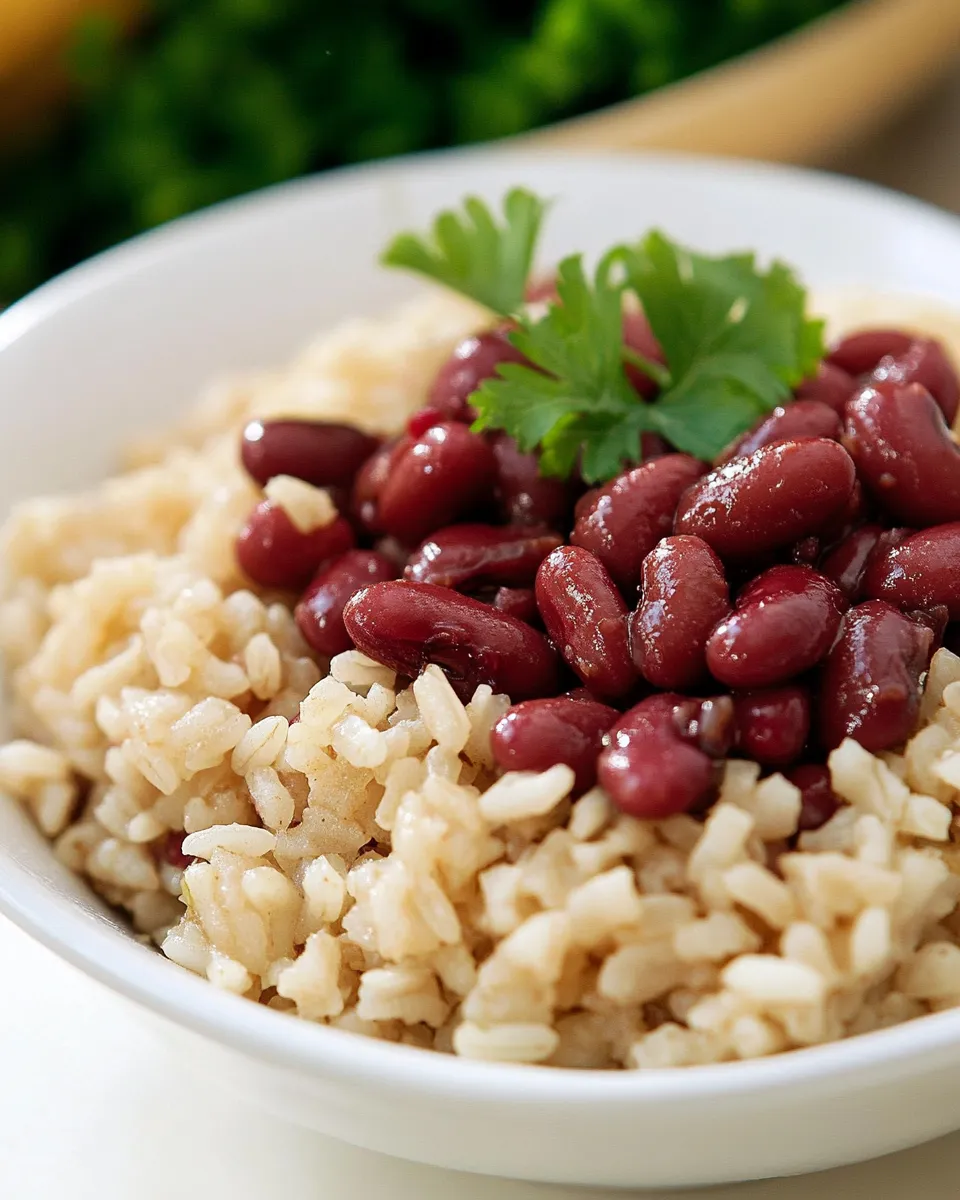 Easy Brown Rice & Red Beans Bowl recipe photo
