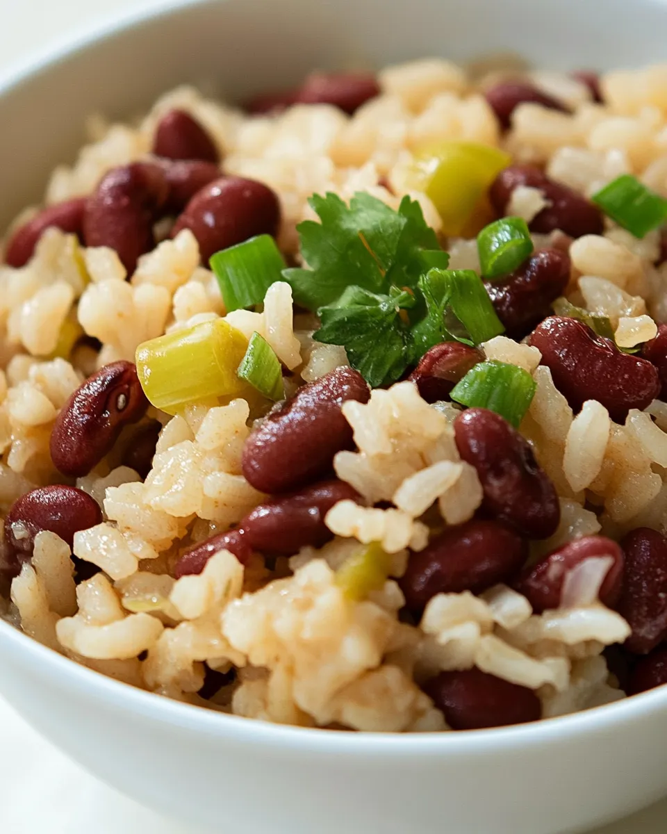 Delicious Brown Rice & Red Beans Bowl dish photo