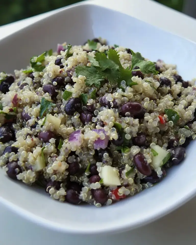 homemade Budget-Friendly Black Beans & Quinoa for Food Bloggers Against Hunger photo