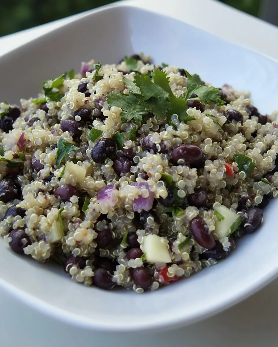 homemade Budget-Friendly Black Beans & Quinoa for Food Bloggers Against Hunger photo