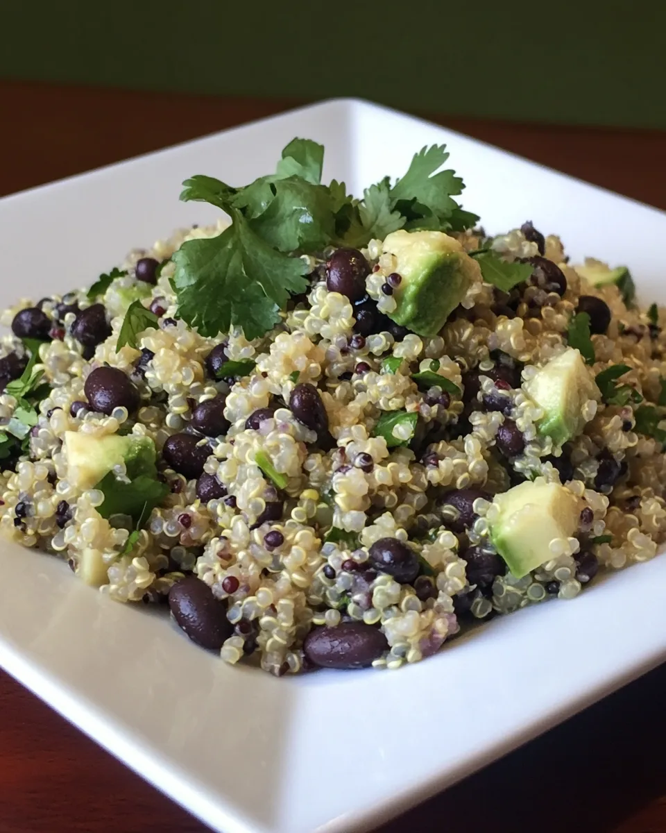 delicious Budget-Friendly Black Beans & Quinoa for Food Bloggers Against Hunger shot