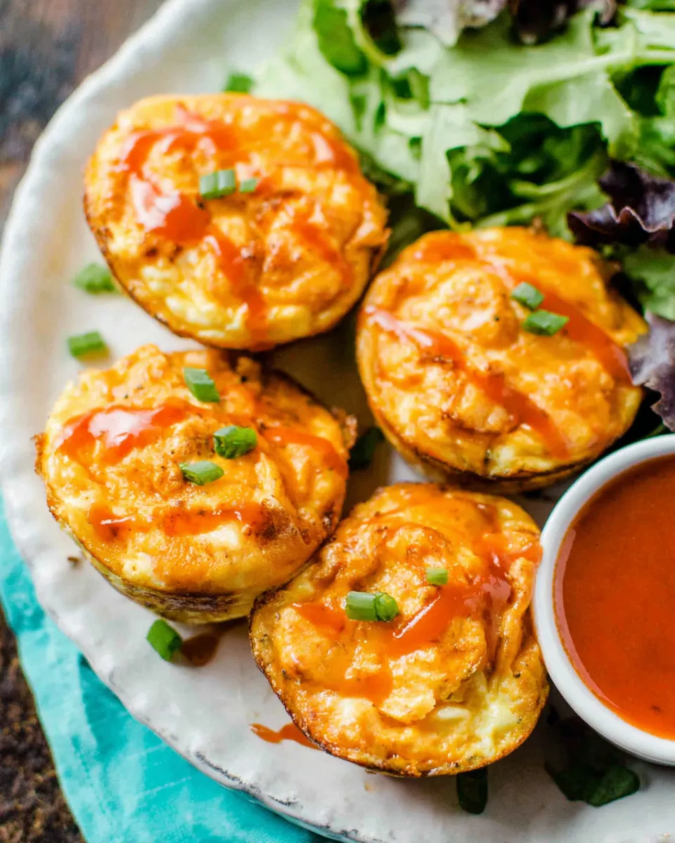 Homemade Buffalo Chicken Egg Muffin Recipe photo