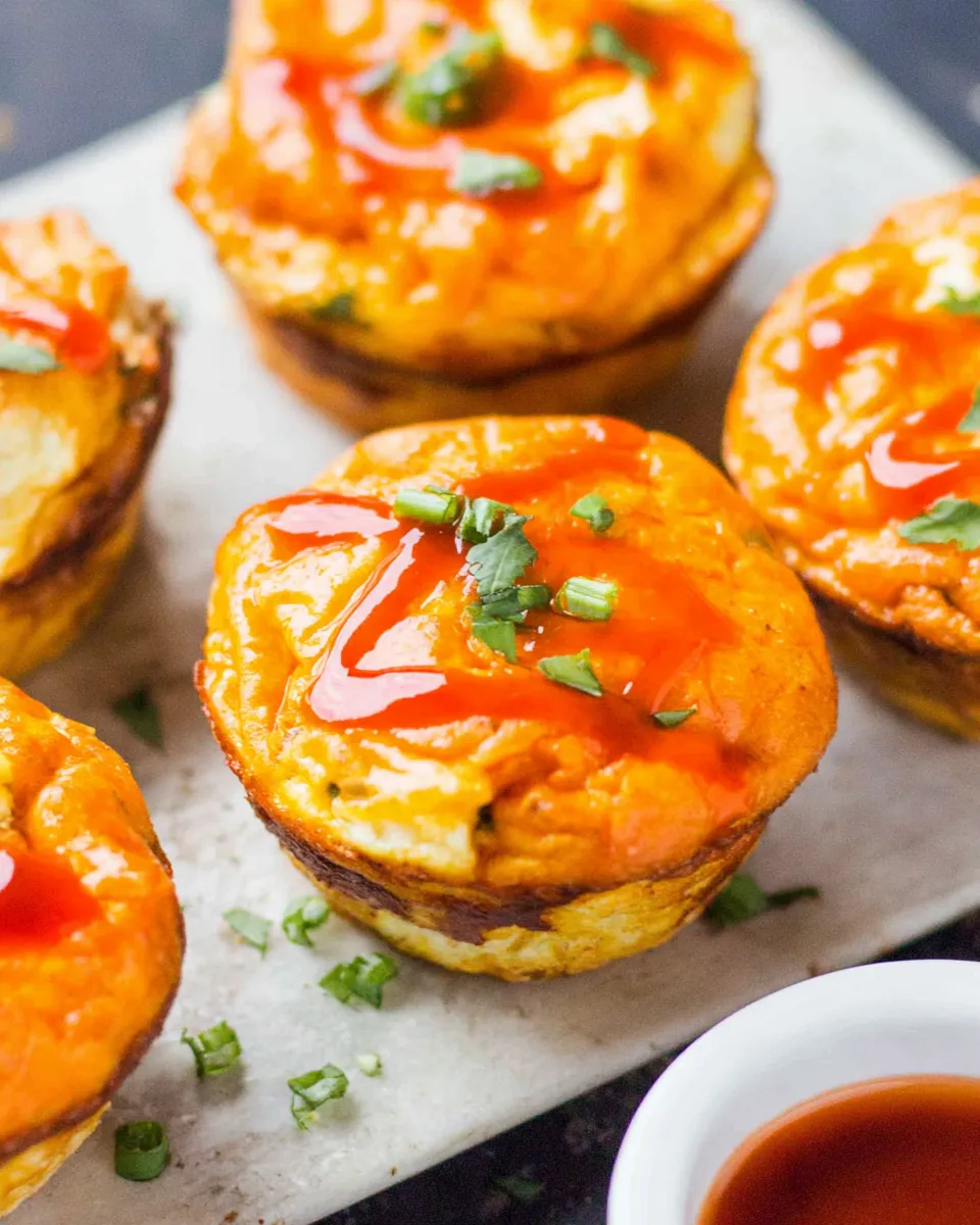 Easy Buffalo Chicken Egg Muffin Recipe recipe photo