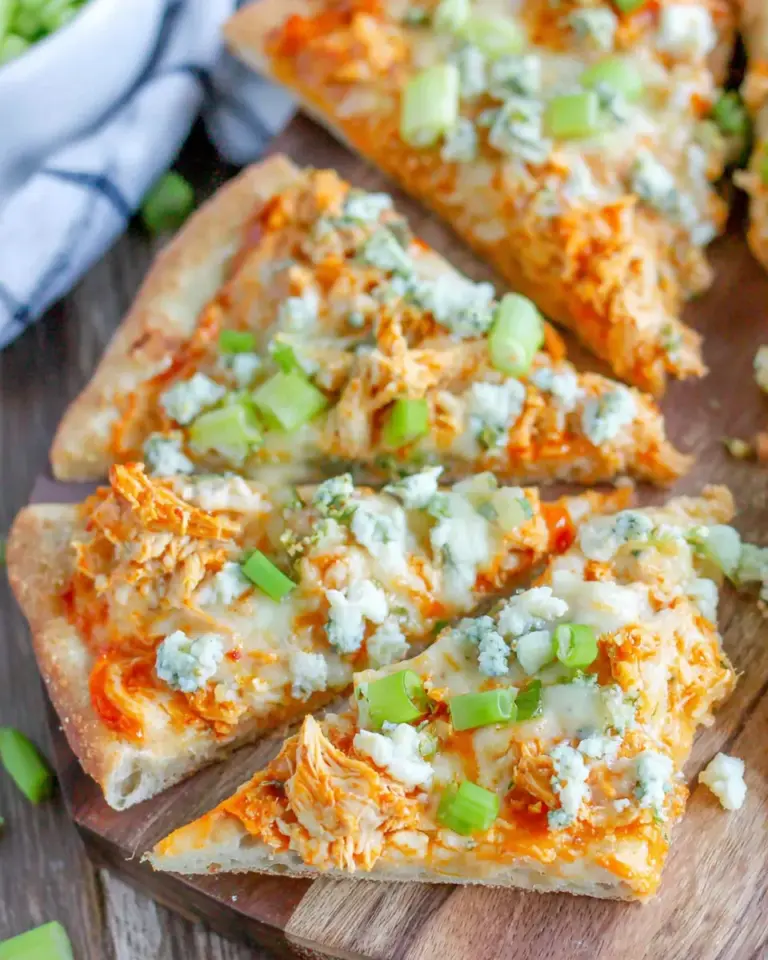 Homemade Buffalo Chicken Flatbread recipe photo