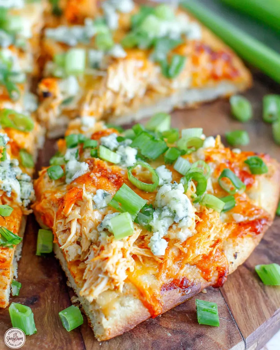 Classic Buffalo Chicken Flatbread dish photo