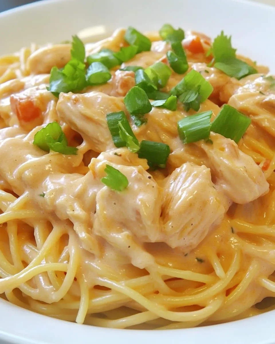 Classic Buffalo Chicken Spaghetti image