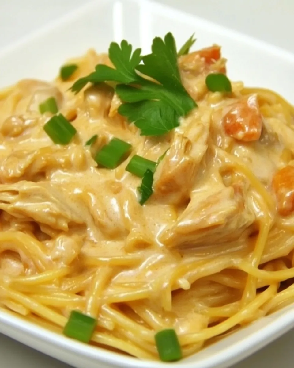 Delicious Buffalo Chicken Spaghetti dish photo