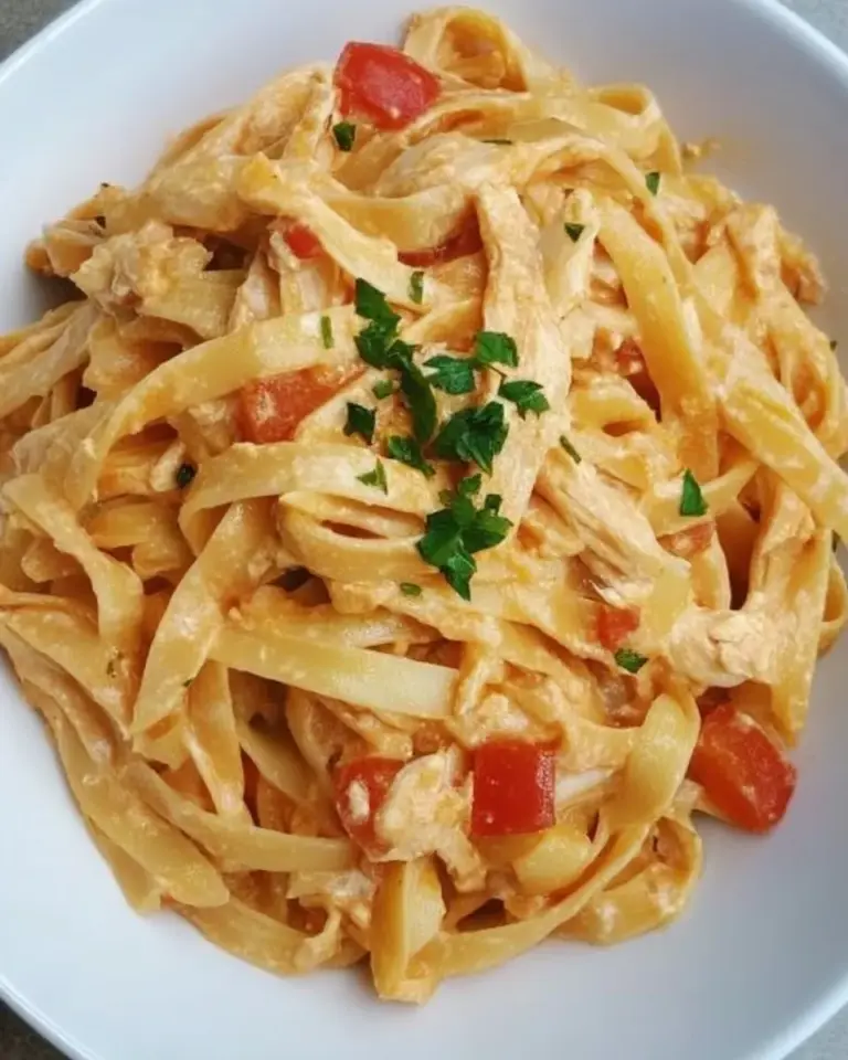 homemade CHICKEN FETTUCCINE photo