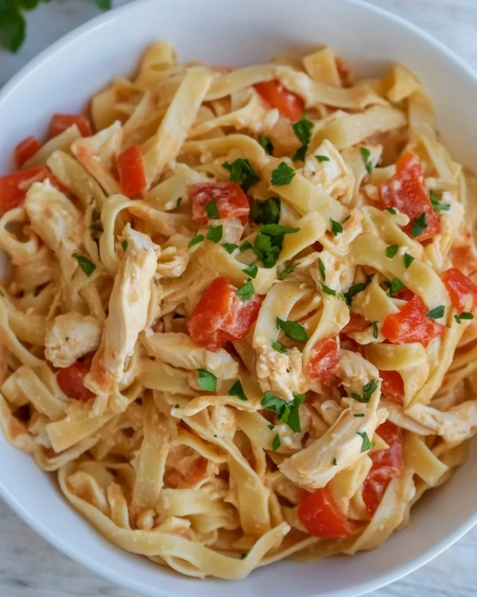 easy CHICKEN FETTUCCINE picture