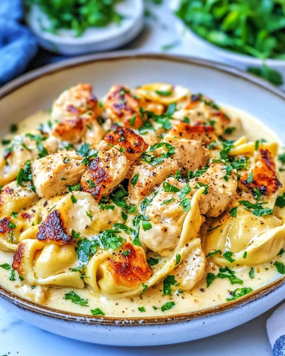 classic Caesar Chicken Tortellini (Lightened Up) image