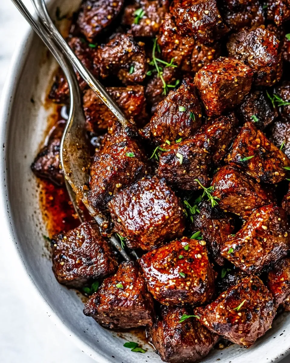 Homemade Cajun Butter Steak Bites photo