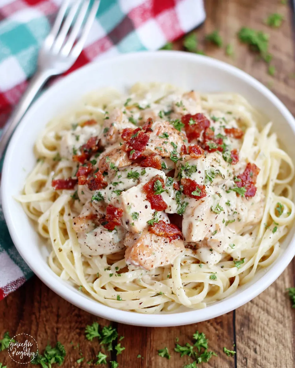 Classic Cajun Chicken Alfredo Recipe with Linguine Pasta image