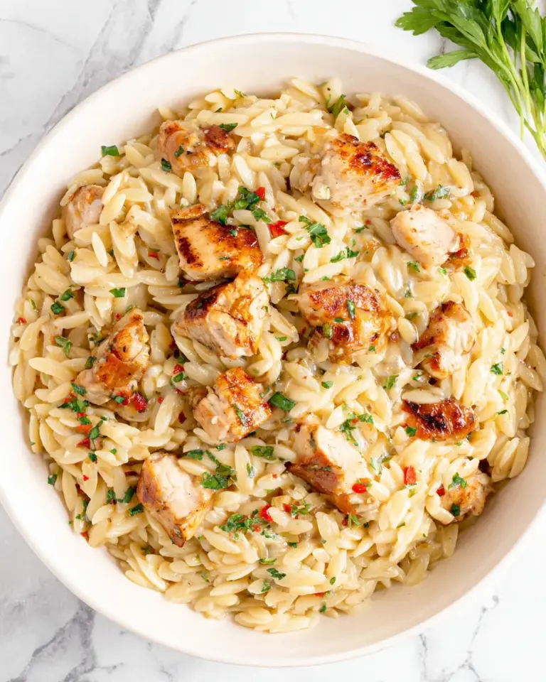 Homemade Cajun Chicken Orzo photo