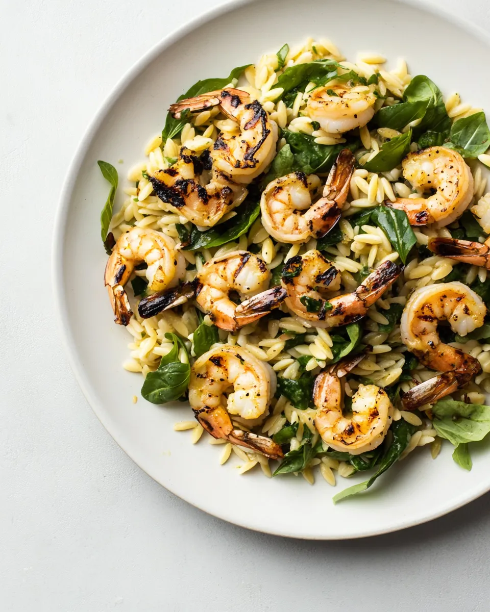 Classic Cajun Grilled Shrimp and Orzo Salad image