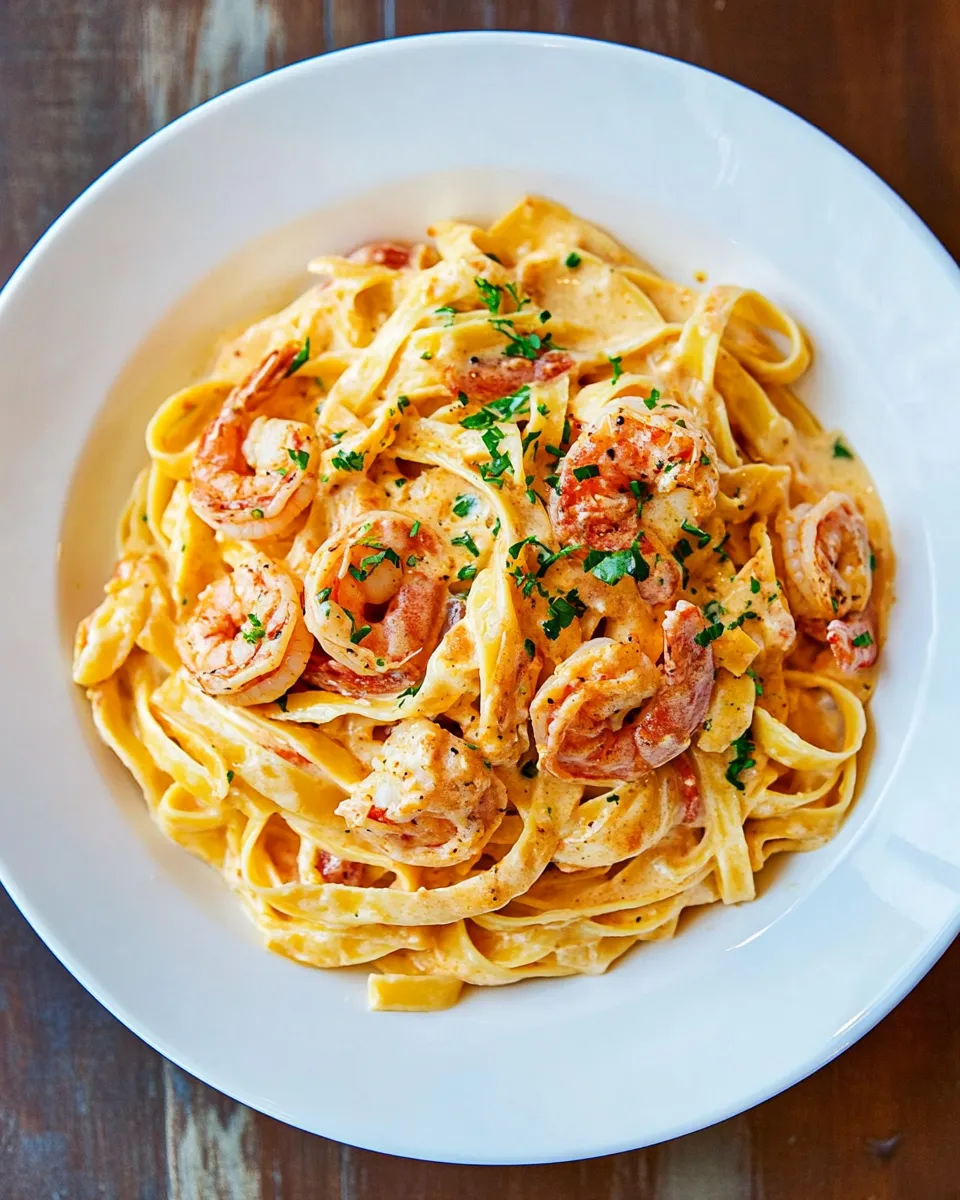 Homemade Cajun Shrimp Fettuccine Alfredo photo