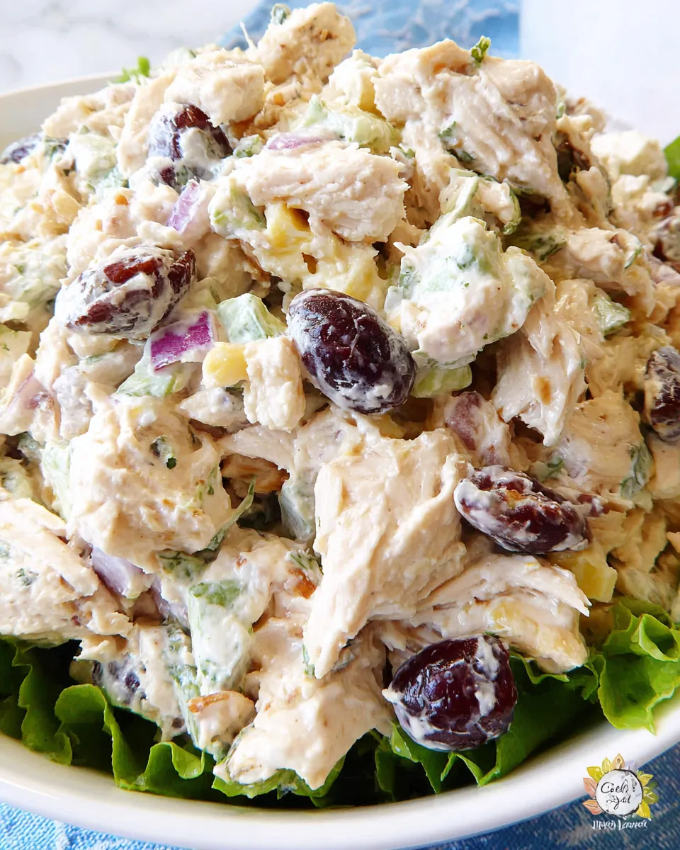 Delicious California Chicken Salad food shot