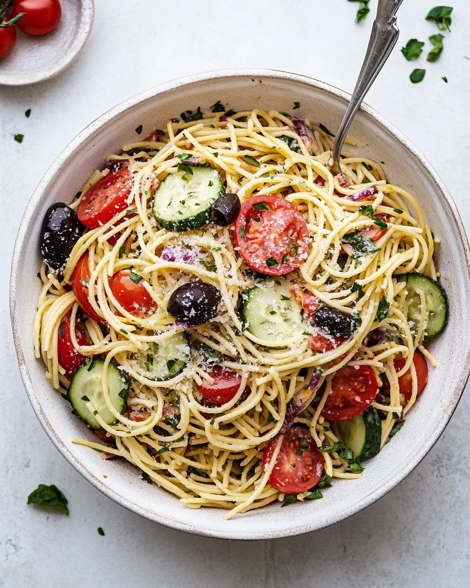 Homemade California Spaghetti Salad photo