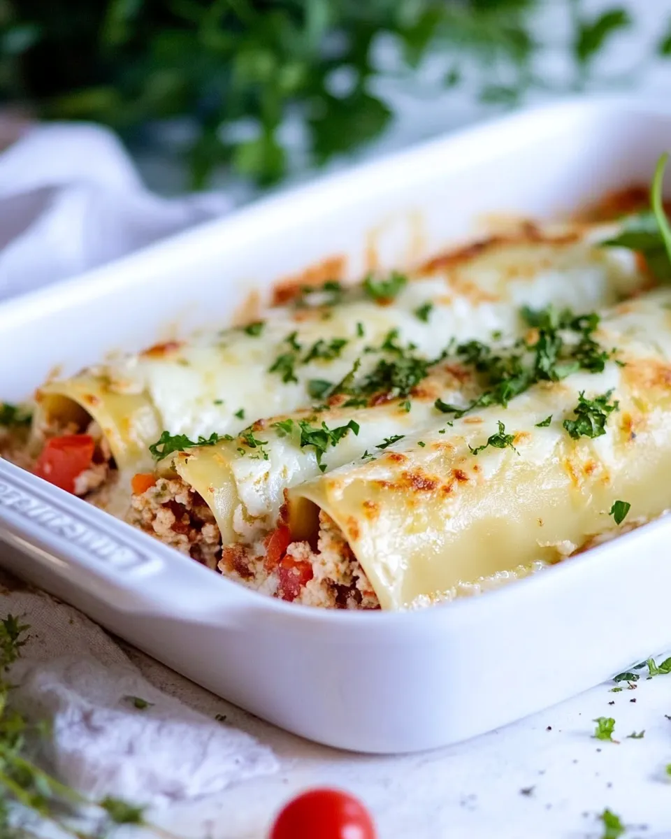 Delicious Canelones a la Dominicana (Dominican-Style Cannelloni) dish photo