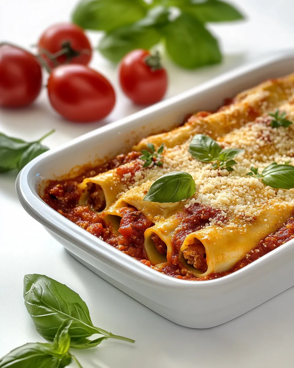 Classic Cannelloni with Basil Tomato Sauce image