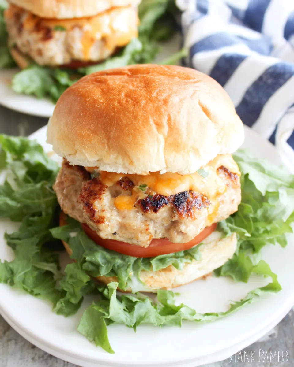 Classic Cheddar Ranch Chicken Burgers image
